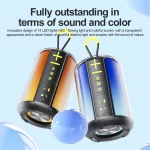 AEC S16 Portable LED Light Rainbow RGB Bluetooth Wireless TWS Speaker, S16 - Image 5