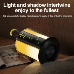 AEC S16 Portable LED Light Rainbow RGB Bluetooth Wireless TWS Speaker, S16 - Image 6