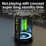 AEC S16 Portable LED Light Rainbow RGB Bluetooth Wireless TWS Speaker, S16 - Image 7