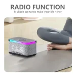 AEC S300 Portable 10W Power Multifunction Bluetooth Speaker Alarm Clock Wireless Charger, S300 - Image 6