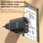 Yesido YC67 17W USB / Type-C + Dual USB Digital Display Charger, YC67 - Image 7