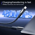 REMAX RC-C099 1.2m 66W USB to Type-C Fast Charging Braided Data Cable, USB to Type-C - Image 2