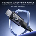 REMAX RC-C099 1.2m 66W USB to Type-C Fast Charging Braided Data Cable, USB to Type-C - Image 3