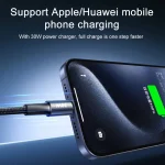 REMAX RC-C099 1.2m 66W USB to Type-C Fast Charging Braided Data Cable, USB to Type-C - Image 7