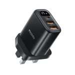 Yesido YC86 17W USB-C / Type-C + Dual USB Digital Display Charger, YC86
