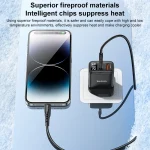 Yesido YC87 PD 20W USB-C / Type-C + USB Digital Display Charger, YC87 - Image 5