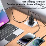 Yesido YC88 30W USB + Dual USB-C / Type-C Digital Display Charger, YC88 - Image 3
