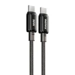 REMAX RC-C036 1.2m 30W Type-C to Type-C Transparent Braided Fast Charging Cable, Type-C to Type-C