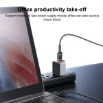 Yesido CA165C 60W USB + USB-C / Type-C to USB-C / Type-C 2 in 1 Fast Charging Data Cable, CA165C - Image 6