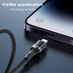 Yesido CA165L 27W USB + USB-C / Type-C to 8 Pin 2 in 1 Fast Charging Data Cable, CA165L - Image 3