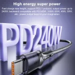 Yesido CA166 PD 240W USB-C / Type-C to USB-C / Type-C Super Fast Charging Data Cable, CA166 - Image 2