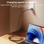 Yesido CA166 PD 240W USB-C / Type-C to USB-C / Type-C Super Fast Charging Data Cable, CA166 - Image 4