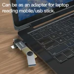 Yesido GS15 3 in 1 USB to USB-C / Type C + Micro USB + 8 Pin OTG Adapter, GS15 - Image 4