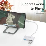 Yesido GS17 USB-C / Type-C to Dual USB + USB-C / Type-C OTG Adapter, GS17 - Image 6