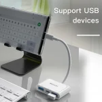 Yesido GS17 USB-C / Type-C to Dual USB + USB-C / Type-C OTG Adapter, GS17 - Image 7