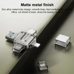 Yesido GS23 USB 3.0 to USB-C / Type-C, Micro USB, 8 Pin 4 in 1 Card Reader, GS23 - Image 4