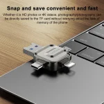 Yesido GS23 USB 3.0 to USB-C / Type-C, Micro USB, 8 Pin 4 in 1 Card Reader, GS23 - Image 8