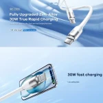 REMAX RC-C037 Capsule 1.2m 30W Type-C to Type-C PVC Fast Charging Cable, RC-C037 - Image 2
