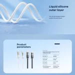 REMAX RC-C037 Capsule 1.2m 30W Type-C to Type-C PVC Fast Charging Cable, RC-C037 - Image 4