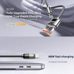 REMAX RC-C038 Capsule 1.2m 66W USB to Type-C PVC Fast Charging Cable, RC-C038 - Image 2