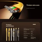 REMAX RC-C165 Prime 1.2m 60W Type-C to Type-C + 8 Pin Braided Fast Charging Cable, RC-C165 - Image 6