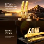 REMAX RC-C166 Prime 1.2m 60W Type-C to Type-C Braided Fast Charging Cable, RC-C166 - Image 4