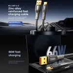 REMAX RC-C167 Prime 1.2m 66W USB to Type-C Braided Fast Charging Cable, RC-C167 - Image 4