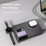 C30 15W 3 in 1 Magnetic Wireless Charger with Night Light, C30 - Image 7