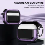 Armor TPU + PC Earbuds Box Protective Case with Metal Buckle, For AirPods Pro / Pro 2, For AirPods 3 - Image 3