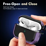 Armor TPU + PC Earbuds Box Protective Case with Metal Buckle, For AirPods Pro / Pro 2, For AirPods 3 - Image 6