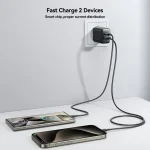 JOYROOM JR-TCF13 25W Dual Ports USB + Type-C Charger, EU Plug - Image 4