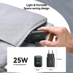 JOYROOM JR-TCF13 25W Dual Ports USB + Type-C Charger, EU Plug - Image 6