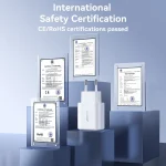 JOYROOM JR-TCF20 PD20W Type-C Port Charger Kit with Type-C to Type-C Cable, EU Plug + Type-C to Type-C Cable, UK Plug + Type-C to Type-C Cable - Image 8