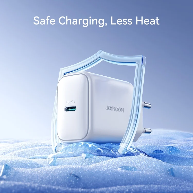 EDA006754001A_3.webp JOYROOM JR-TCF20 PD20W Type-C Port Charger Kit with Type-C to 8 Pin Cable, EU Plug +  Type-C to 8 Pin Cable - Image 4