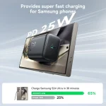 JOYROOM JR-TCF23 25W USB-C / Type-C Port Fast Charger Kit with Type-C to Type-C Cable, EU Plug, UK Plug - Image 3