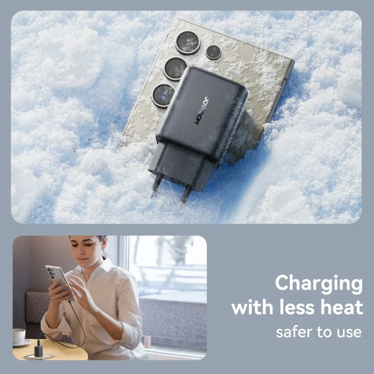 EDA006754601A_6.webp JOYROOM JR-TCF23 25W USB-C / Type-C Port Fast Charger Kit with Type-C to Type-C Cable, EU Plug, UK Plug - Image 7