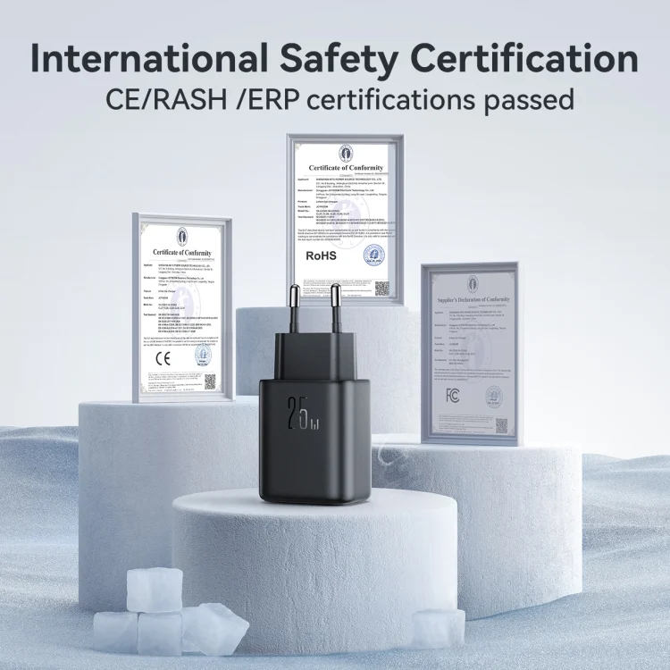 EDA006754601A_7.webp JOYROOM JR-TCF23 25W USB-C / Type-C Port Fast Charger Kit with Type-C to Type-C Cable, EU Plug, UK Plug - Image 8