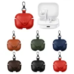 Business Leather Earphone Protective Case with Hook, For Redmi Buds 5 / 6S - Image 2