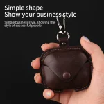 Business Leather Earphone Protective Case with Hook, For Redmi Buds 5 / 6S - Image 6