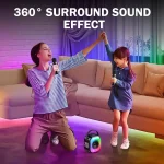 ONIKUMA L7 5W Karaoke Bluetooth Speaker with 2 Microphones - Image 7