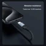 NILLKIN PD3.0 100W/27W USB-C / Type-C to USB-C / Type-C + 8 Pin Dual Power Fast Charging Data Cable, Length: 1.5m - Image 11