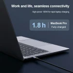 NILLKIN PD3.0 100W/27W USB-C / Type-C to USB-C / Type-C + 8 Pin Dual Power Fast Charging Data Cable, Length: 1.5m - Image 5