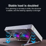 R- JUST HZ45 Aluminum Alloy Laptop Dual-core Cooling Stand, HZ45 - Image 3