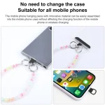 Mobile Phone Anti-lost Dazzling Clear Colorful Short Bead Chain - Image 5