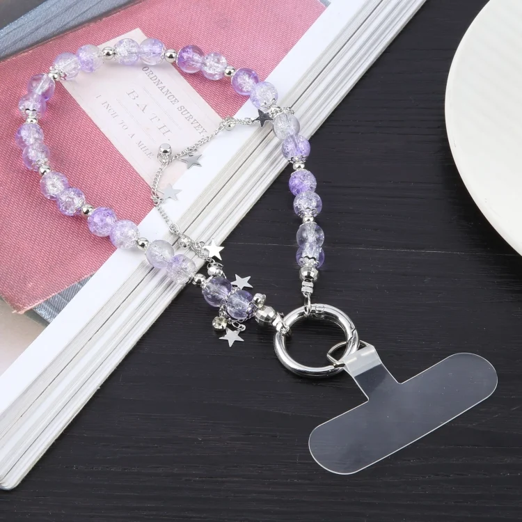 Mobile Phone Anti-lost Dazzling Color Star Short Bead Chain