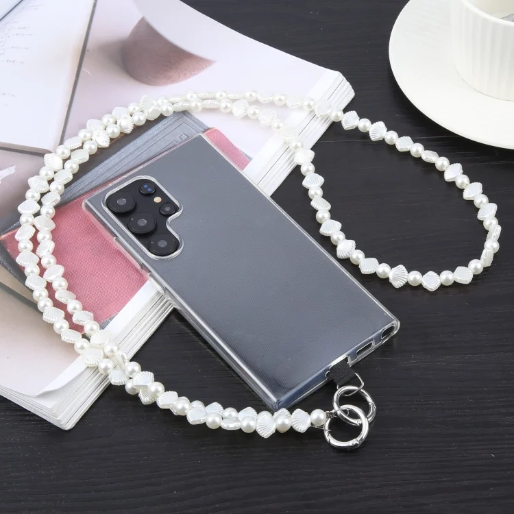 EDA006862601A_3.webp Shell Bead Long Chain Phone Anti-lost Neck Crossbody Lanyard, Shell - Image 5