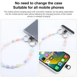 Simple Oval Shape Multicolor Beads Chain Anti-lost Short Lanyard - Image 3