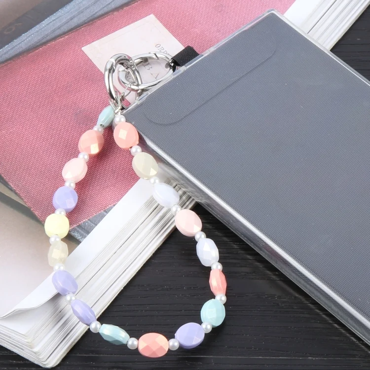 EDA006868301A_5.webp Simple Oval Shape Multicolor Beads Chain Anti-lost Short Lanyard - Image 7