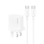USAMS CC227 20W Fast Charging Charger Set, USB-C / Type-C to USB-C / Type-C, USB-C / Type-C to 8 Pin