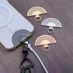 Fan-shaped Metal Mobile Phone Lanyard Fixing Gasket - Image 2